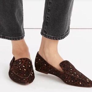 Madewell Frances Skimmer in Mini Leopard Calf Hair
